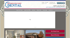 Desktop Screenshot of bloomingtonfamilydentalil.com